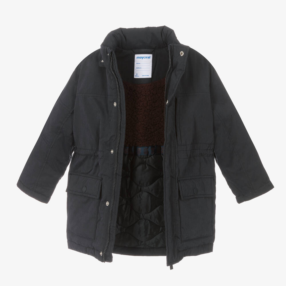 مايورال-معطف هودي لون كحلي للأولاد | Childrensalon Outlet