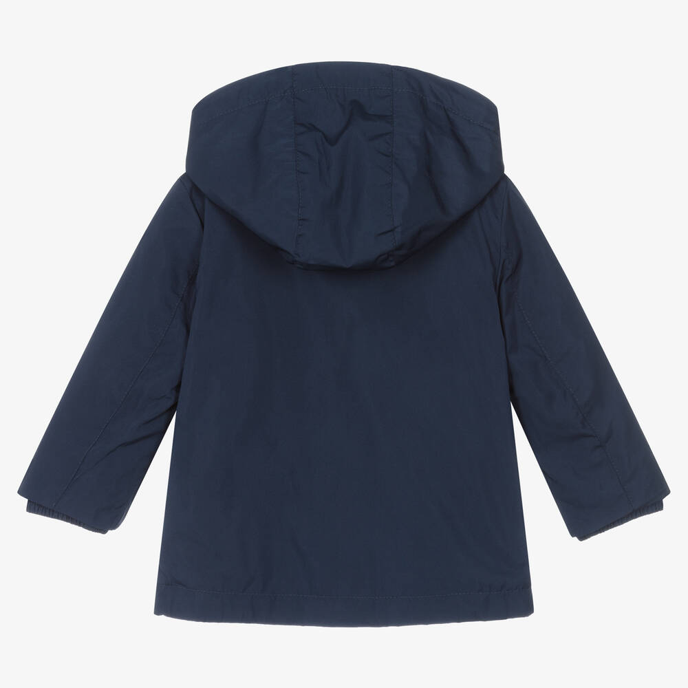 Mayoral-معطف هودي واقي من الرياح أطفال ولادي لون كحلي | Childrensalon Outlet