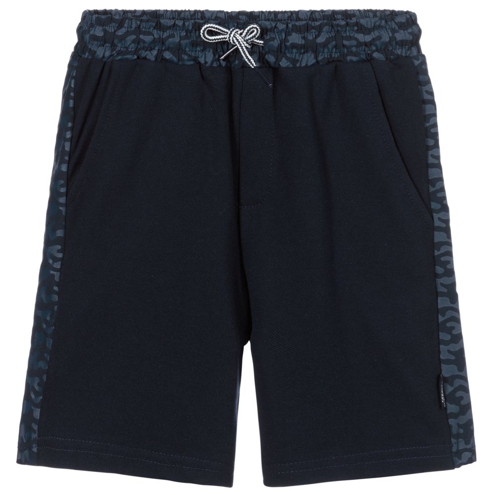 Mayoral - Boys Navy Blue Jersey Shorts | Childrensalon