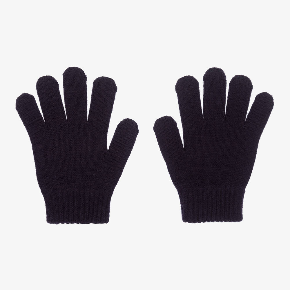 Mayoral - Синие вязаные перчатки для мальчиков | Childrensalon