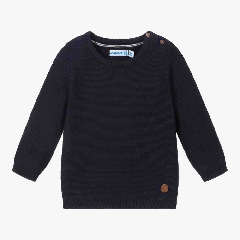 Mayoral - Navyblauer Strickpullover (J) | Childrensalon