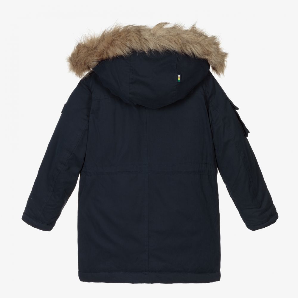 Mayoral Boys Navy Blue Parka Coat Childrensalon Outlet