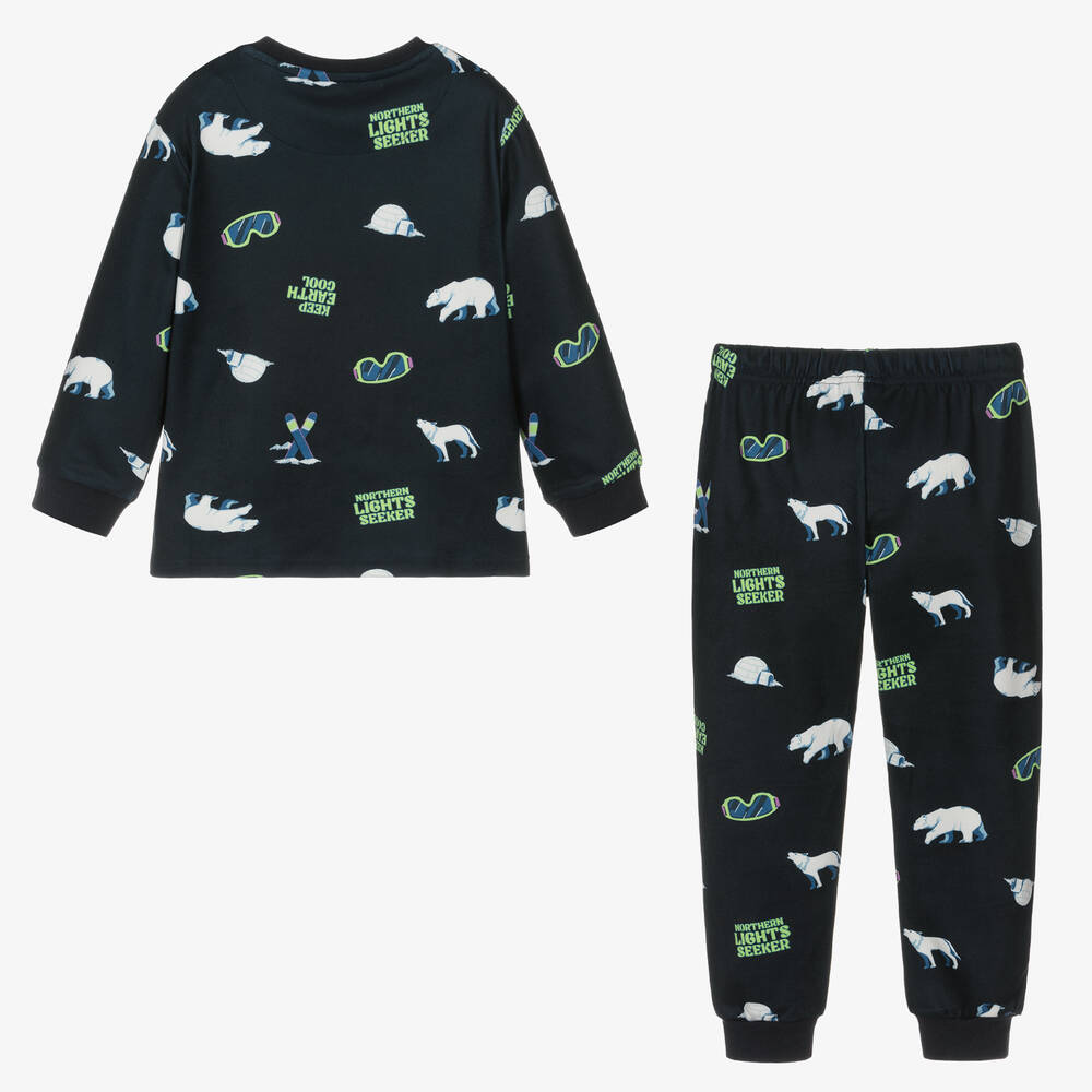 Mayoral-Синяя пижама с белыми медведями | Childrensalon Outlet