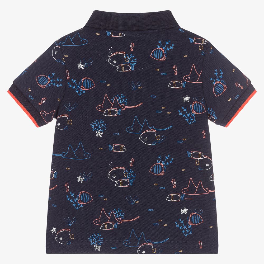 Mayoral-Синяя рубашка поло для мальчиков | Childrensalon Outlet