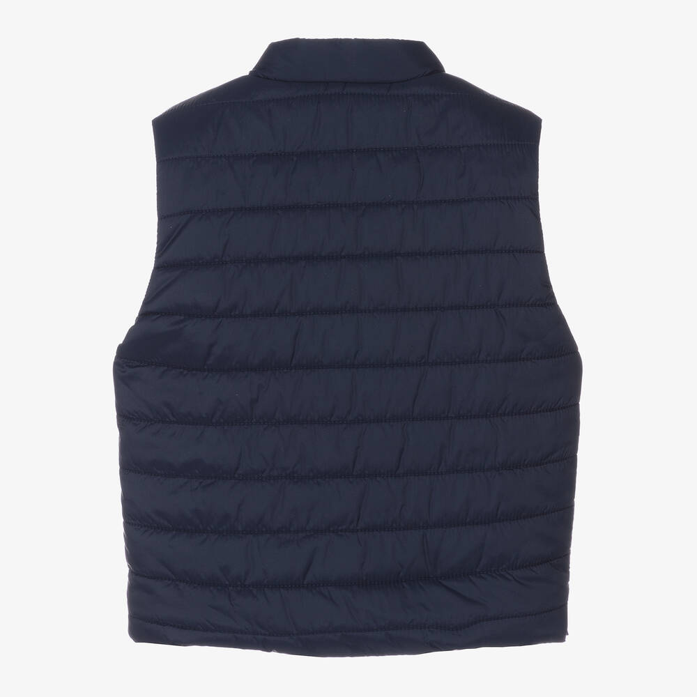 Mayoral-Boys Navy Blue Puffer Gilet | Childrensalon Outlet