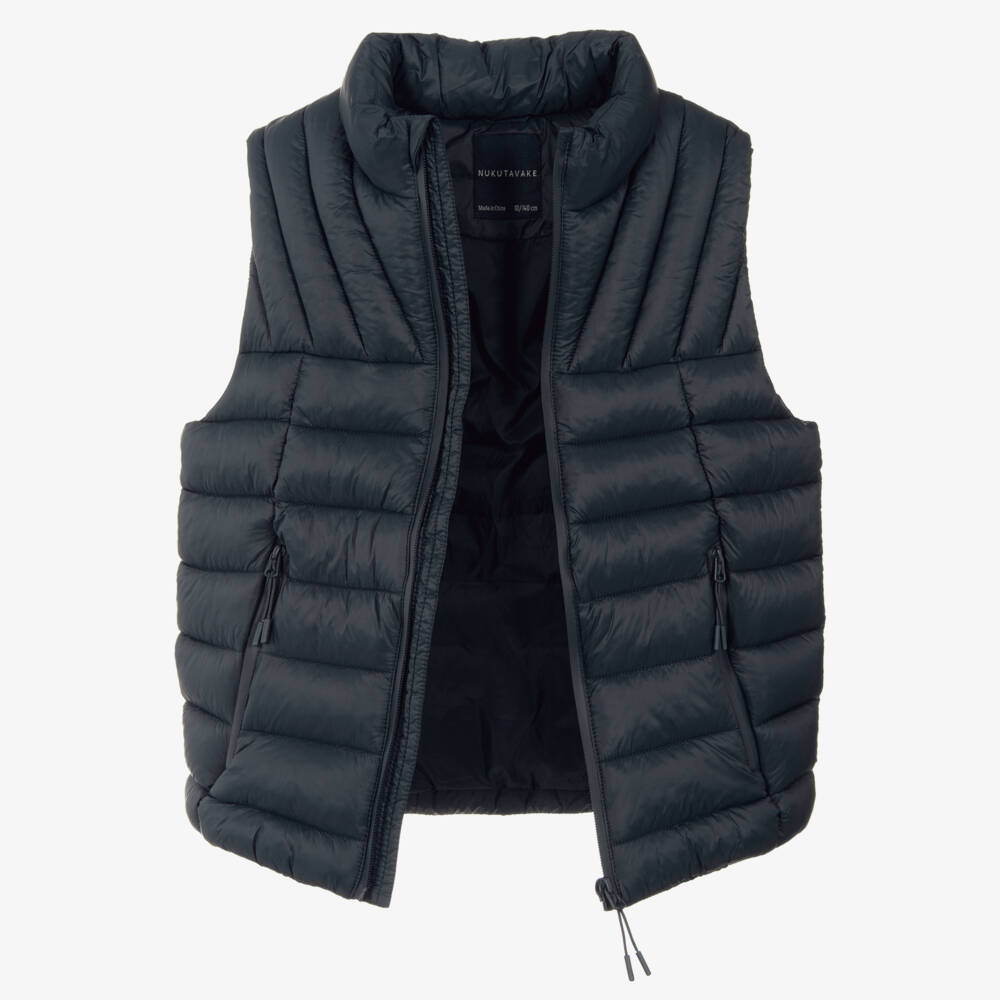 Mayoral Nukutavake-Boys Navy Blue Puffer Gilet | Childrensalon Outlet