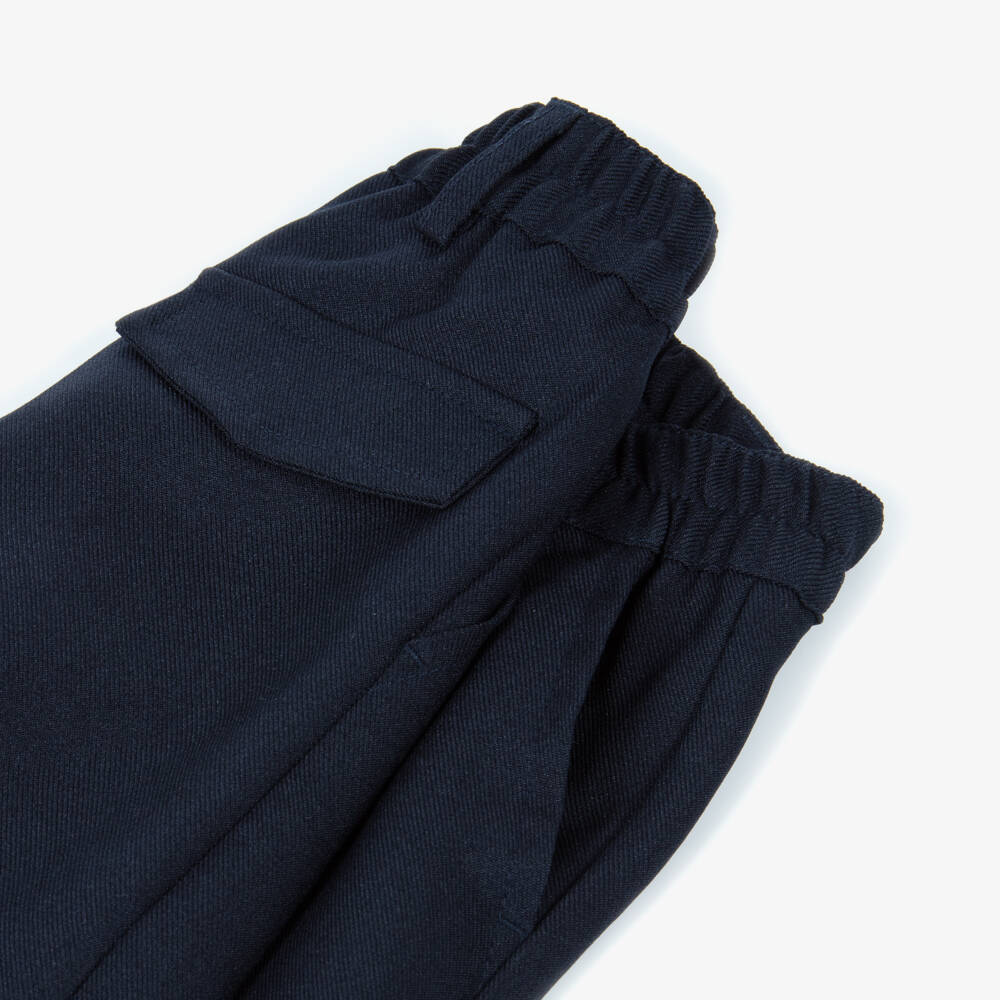 Mayoral-Boys Navy Blue Pull-On Shorts | Childrensalon Outlet