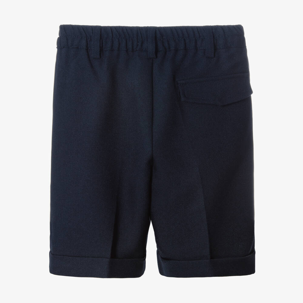 Mayoral-Boys Navy Blue Pull-On Shorts | Childrensalon Outlet