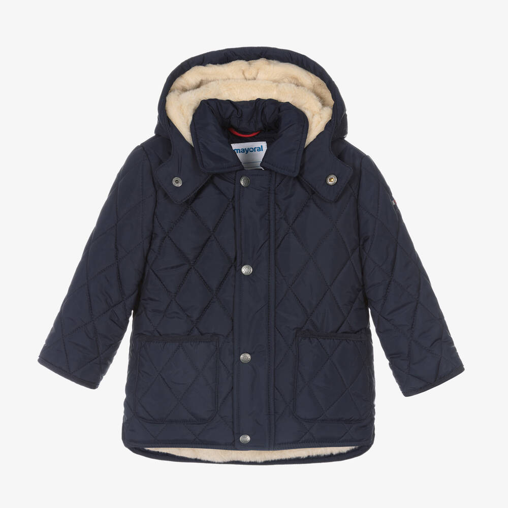 Boys navy hotsell quilted jacket