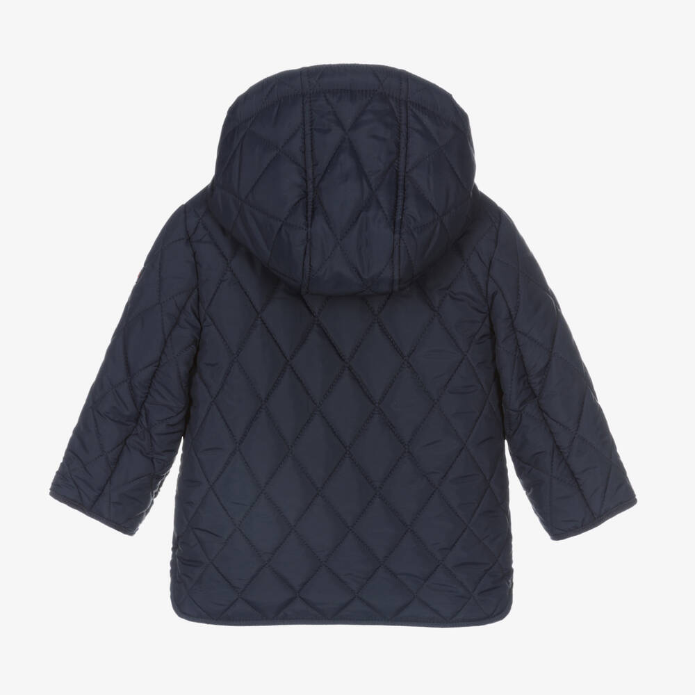 Mayoral Boys Navy Blue Quilted Coat Childrensalon Outlet