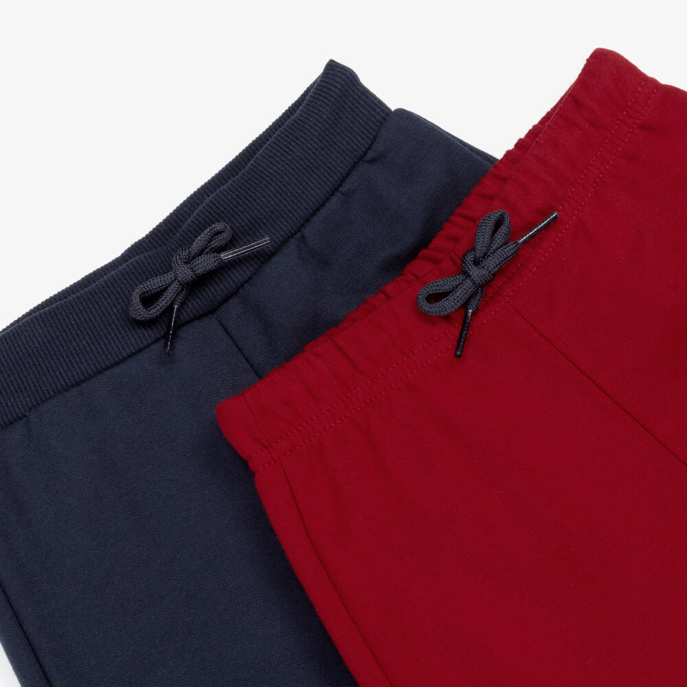 Mayoral-Boys Navy Blue & Red Cotton Teddy Bear Tracksuit Set | Childrensalon Outlet