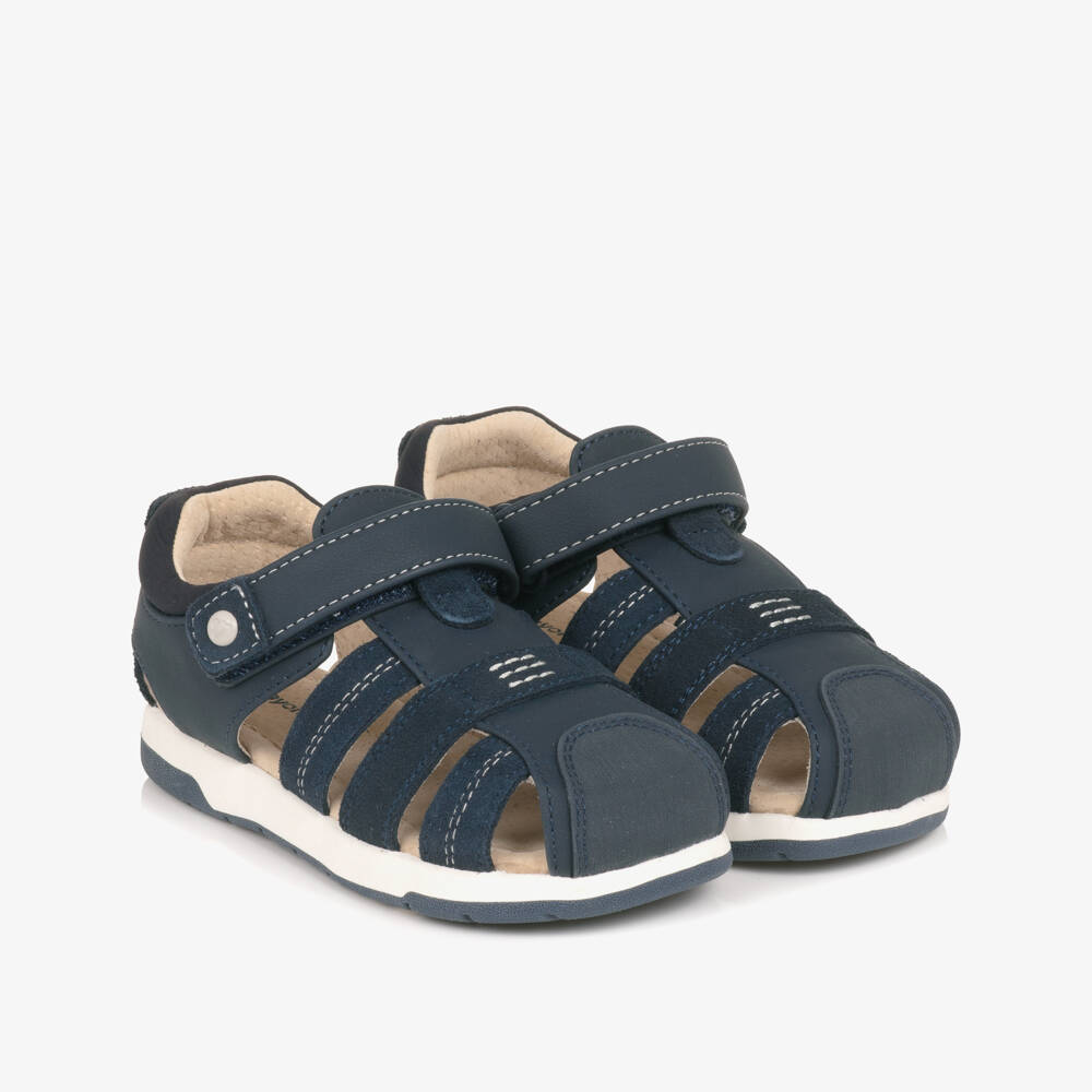 Mayoral-Boys Navy Blue Strap Sandals | Childrensalon Outlet