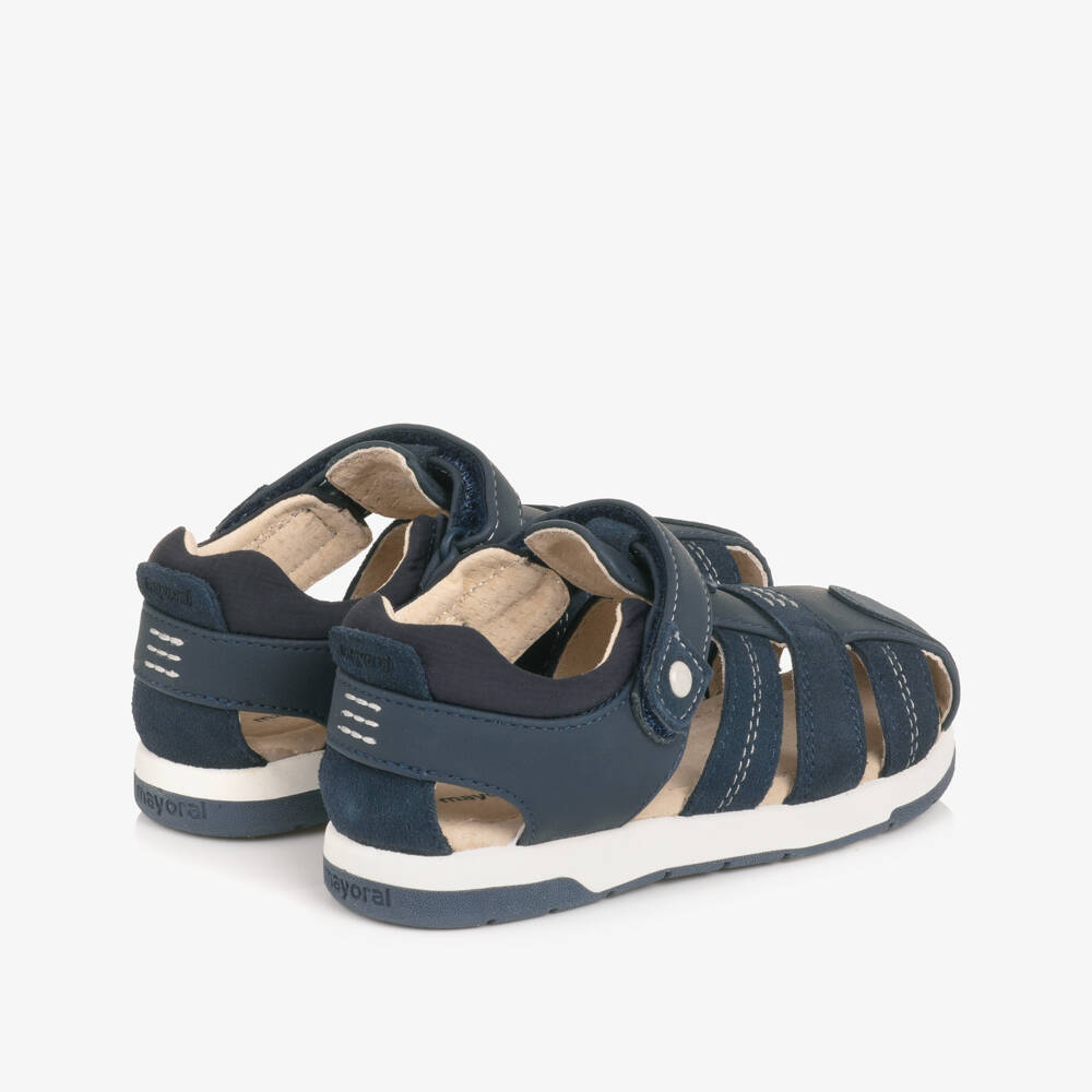 Mayoral-Boys Navy Blue Strap Sandals | Childrensalon Outlet