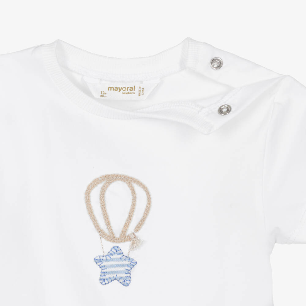 Mayoral Newborn-Boys Navy Blue Striped Tracksuit | Childrensalon Outlet