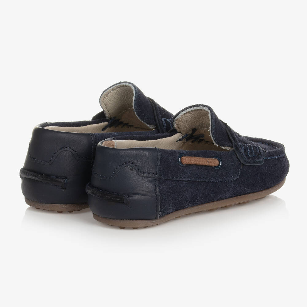 Mayoral Boys Navy Blue Suede Leather Moccasins