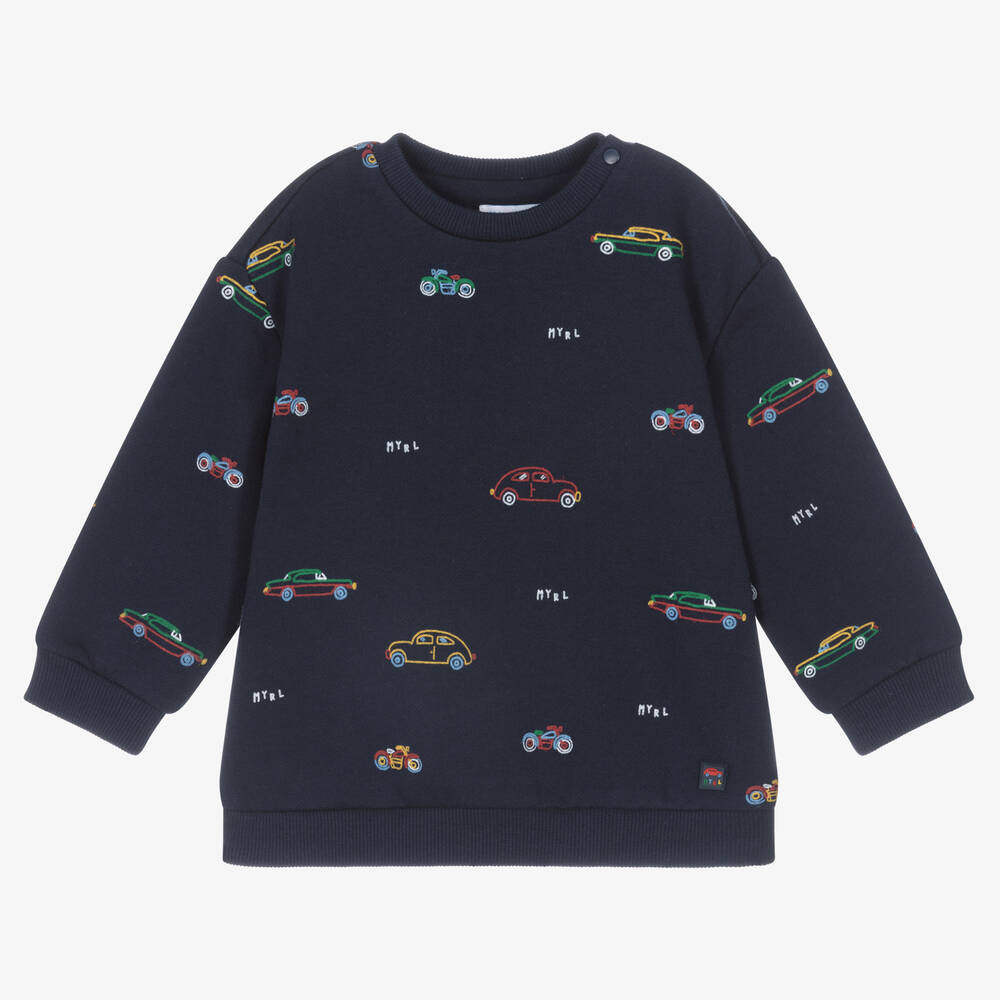 Mayoral - Sweat bleu marine Garçon | Childrensalon