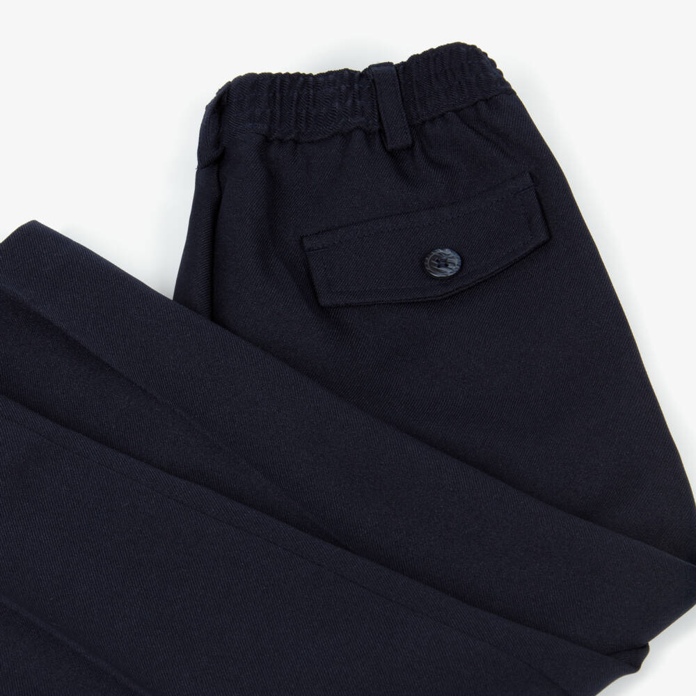 Mayoral-Boys Navy Blue Trousers | Childrensalon Outlet