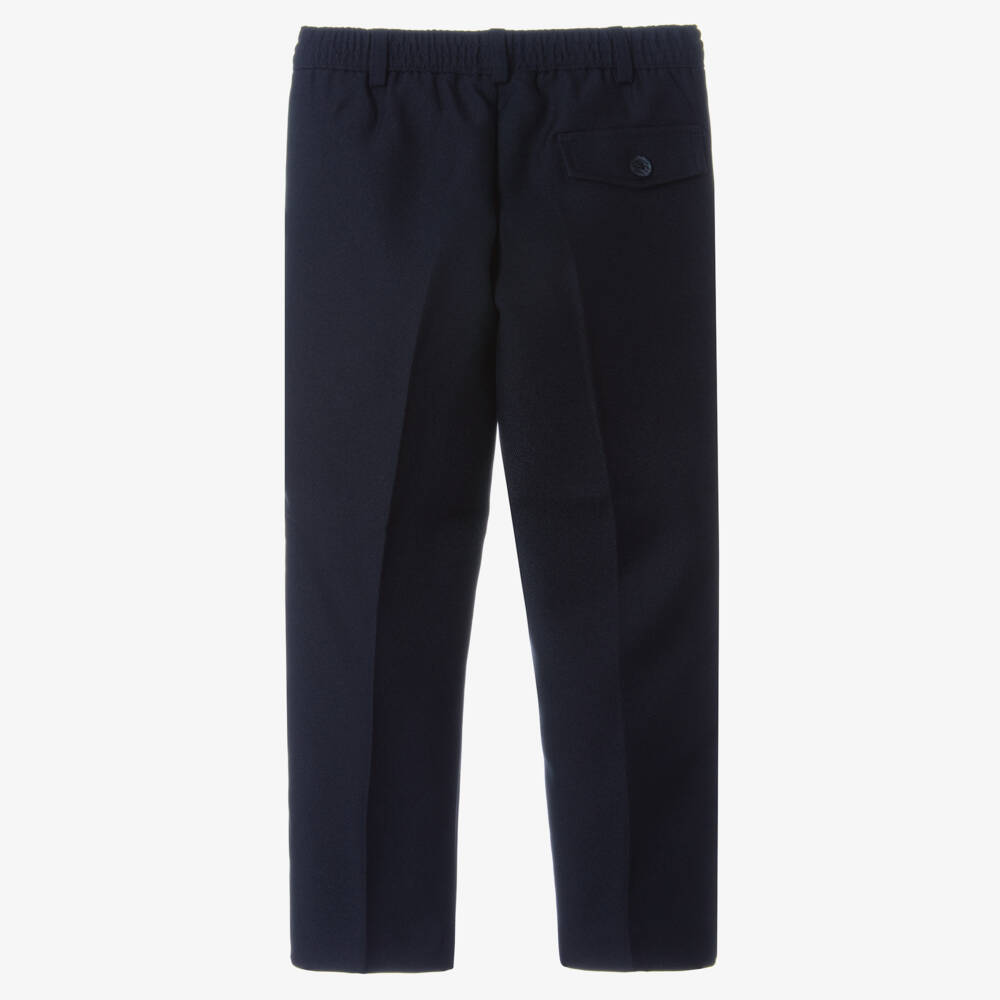Mayoral-Boys Navy Blue Trousers | Childrensalon Outlet