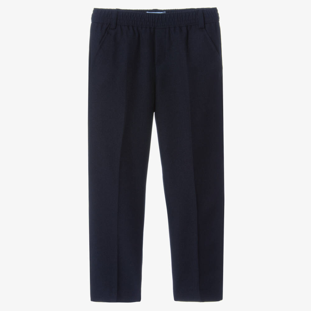 Mayoral-Boys Navy Blue Trousers | Childrensalon Outlet