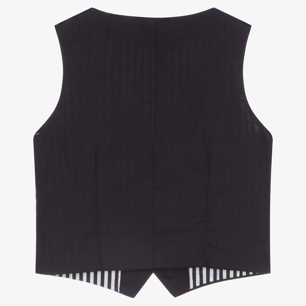 Mayoral-Boys Navy Blue Waistcoat | Childrensalon Outlet