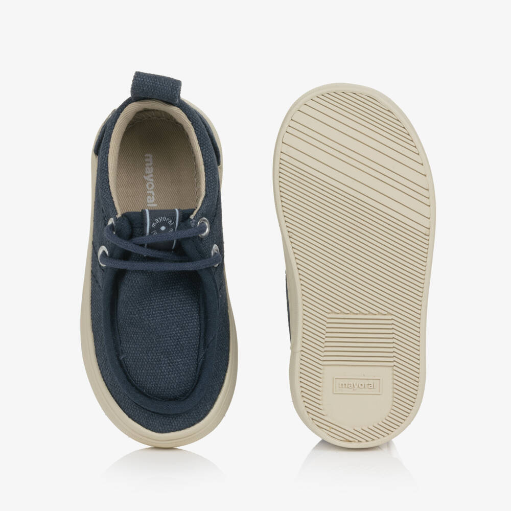 Mayoral-Boys Navy Blue Wallabee Shoes | Childrensalon Outlet