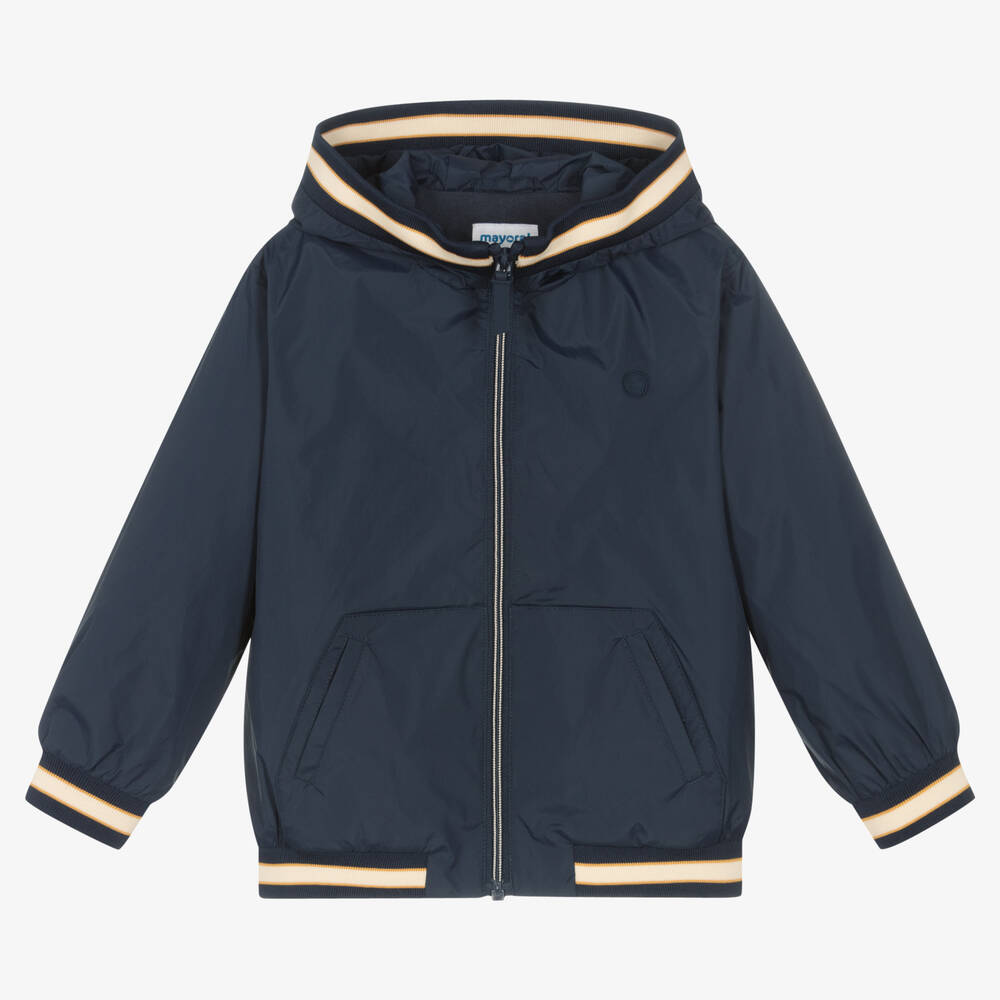 Mayoral Boys Navy Blue Windcheater Jacket Childrensalon Outlet