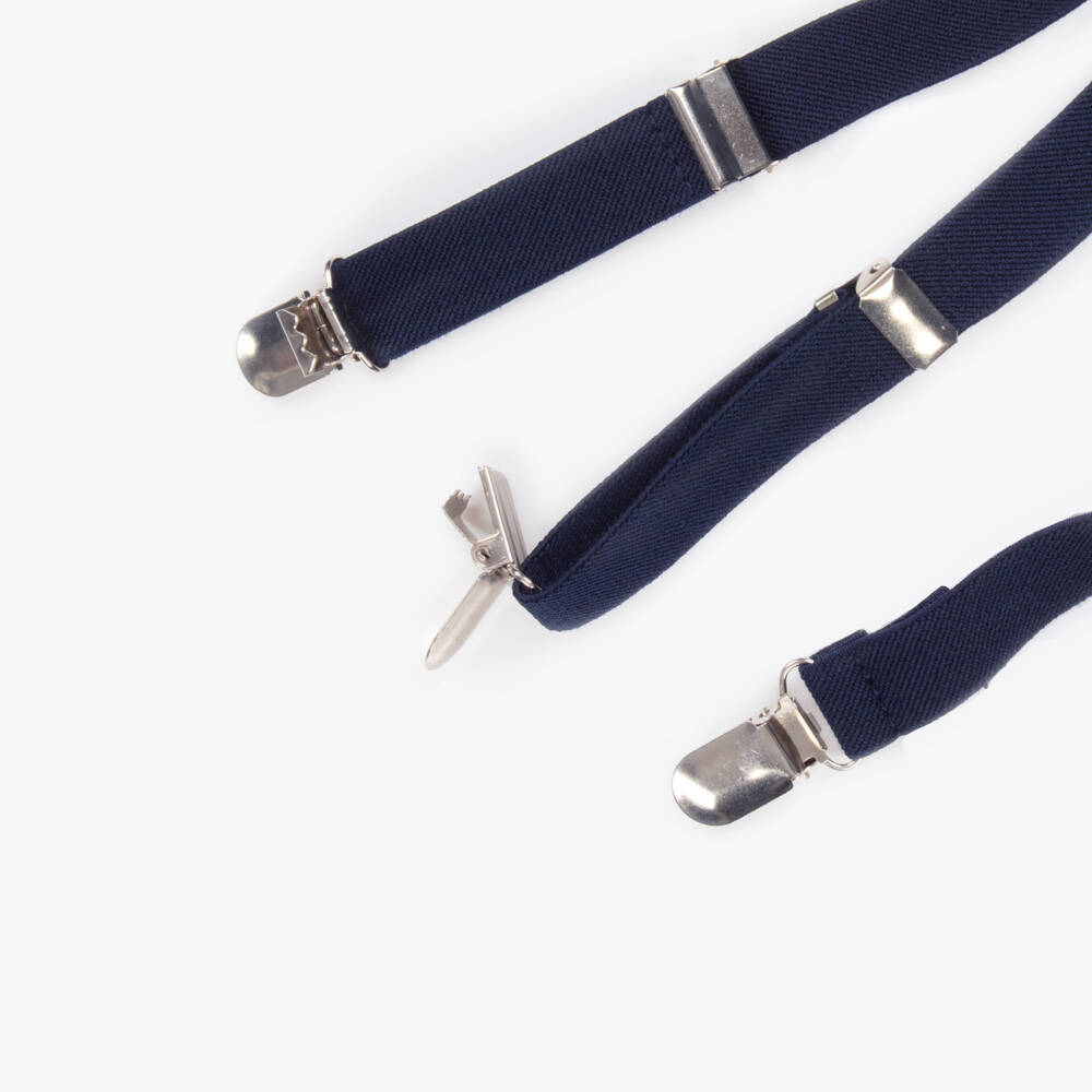 Mayoral-Boys Navy Braces & Tie Ensemble | Childrensalon Outlet