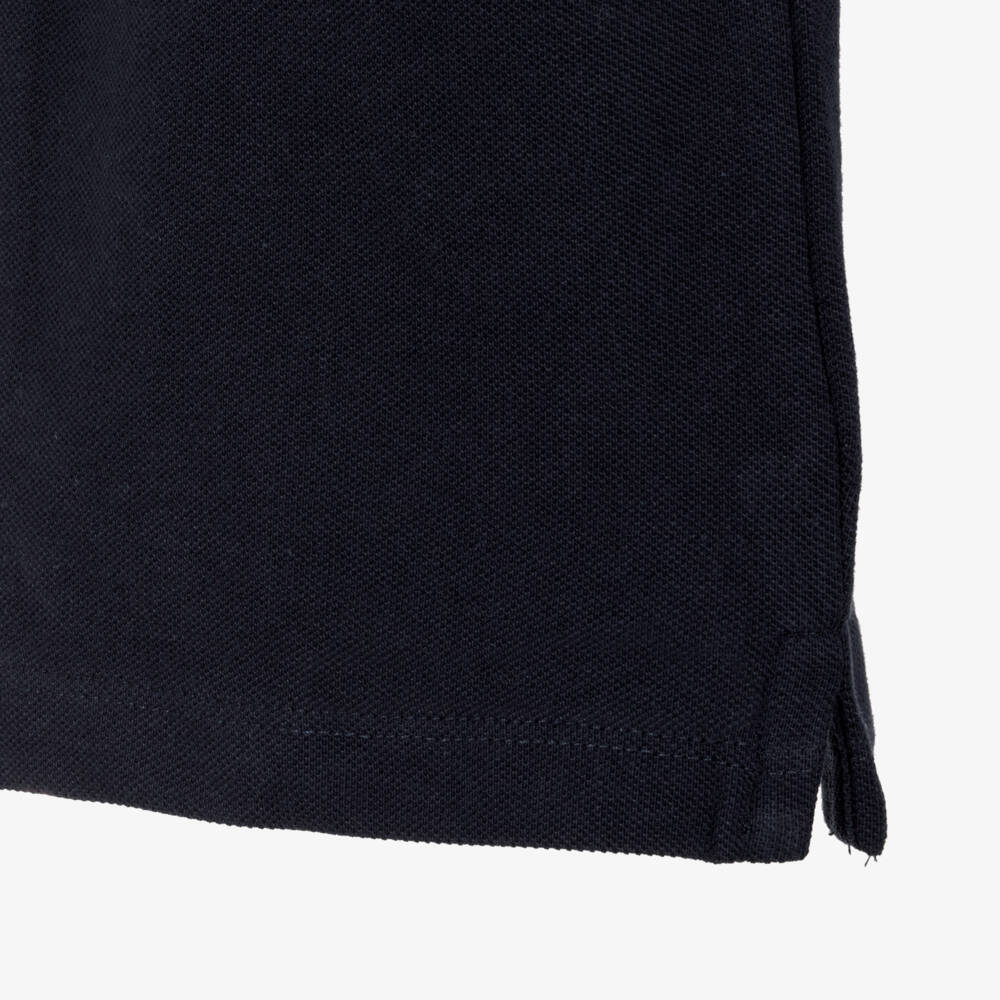 Mayoral-Boys Navy Cotton Polo Top | Childrensalon Outlet