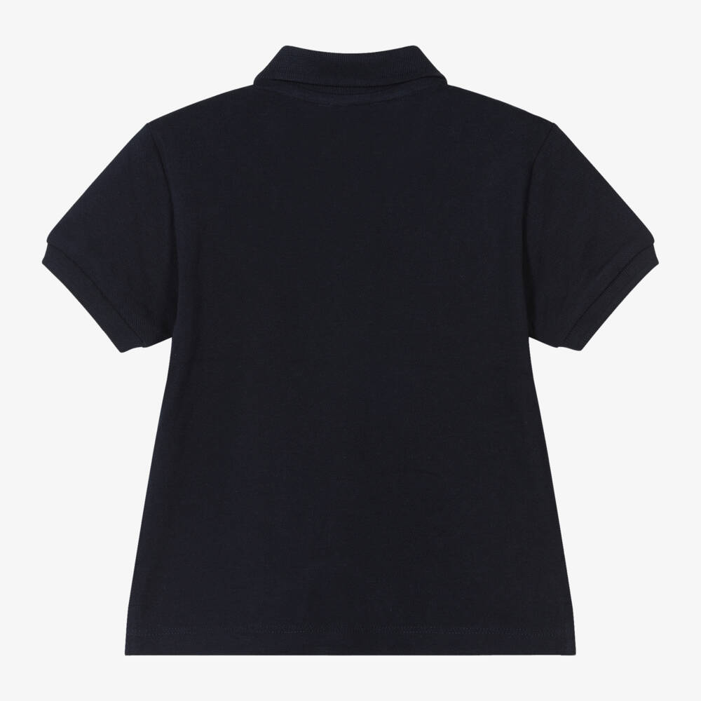 Mayoral-Boys Navy Cotton Polo Top | Childrensalon Outlet