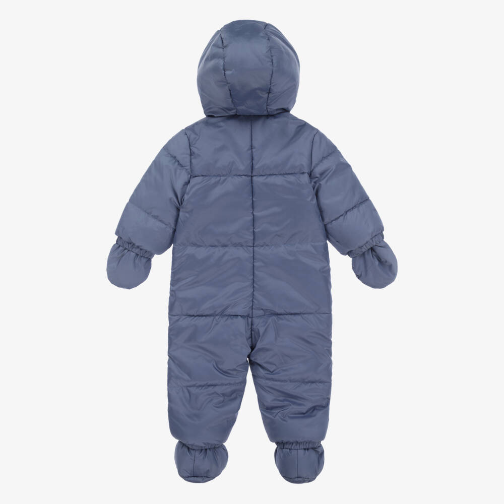 Mayoral-Boys Navy Quilted Snowsuit | Childrensalon Outlet