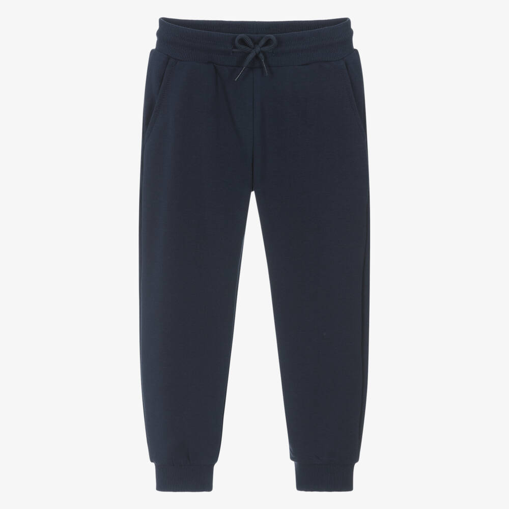 Mayoral-Boys Navy Soft Knit Joggers | Childrensalon Outlet
