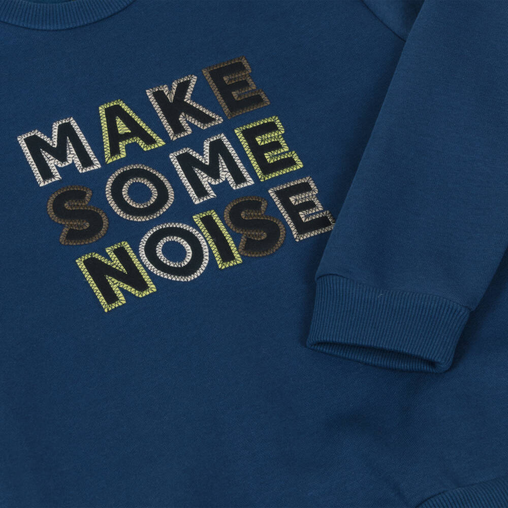 Mayoral Нукутаваке-Boys Navy Text Sweatshirt | Childrensalon Outlet