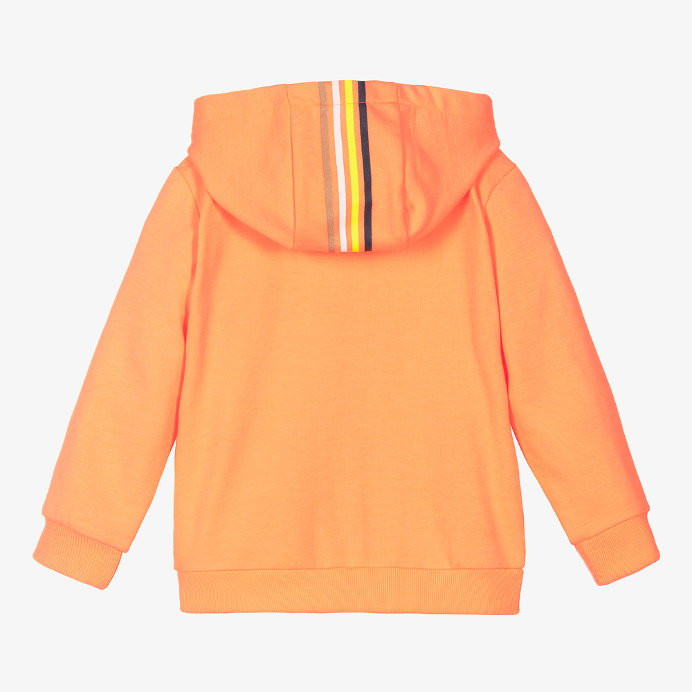 Mayoral-Boys Neon Orange Zip-Up Top | Childrensalon Outlet