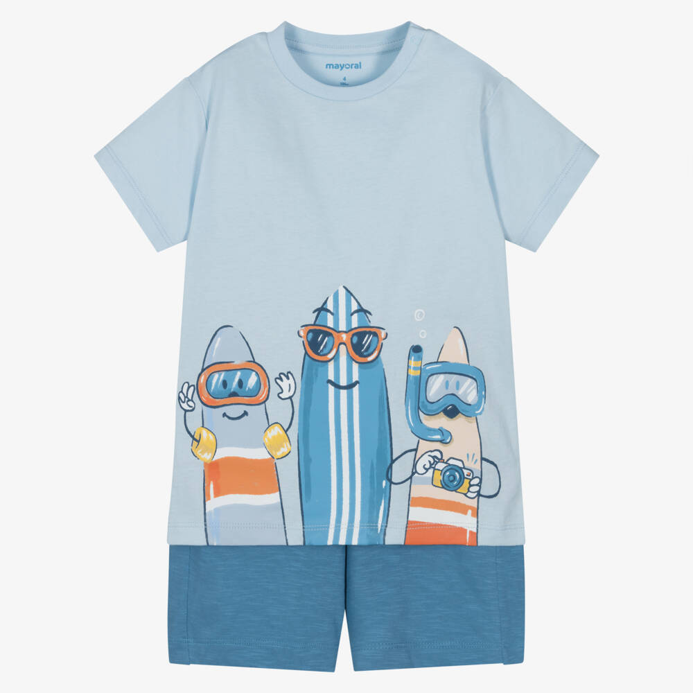 Mayoral-Комплект футболок для мальчиков Океанское приключение | Childrensalon Outlet