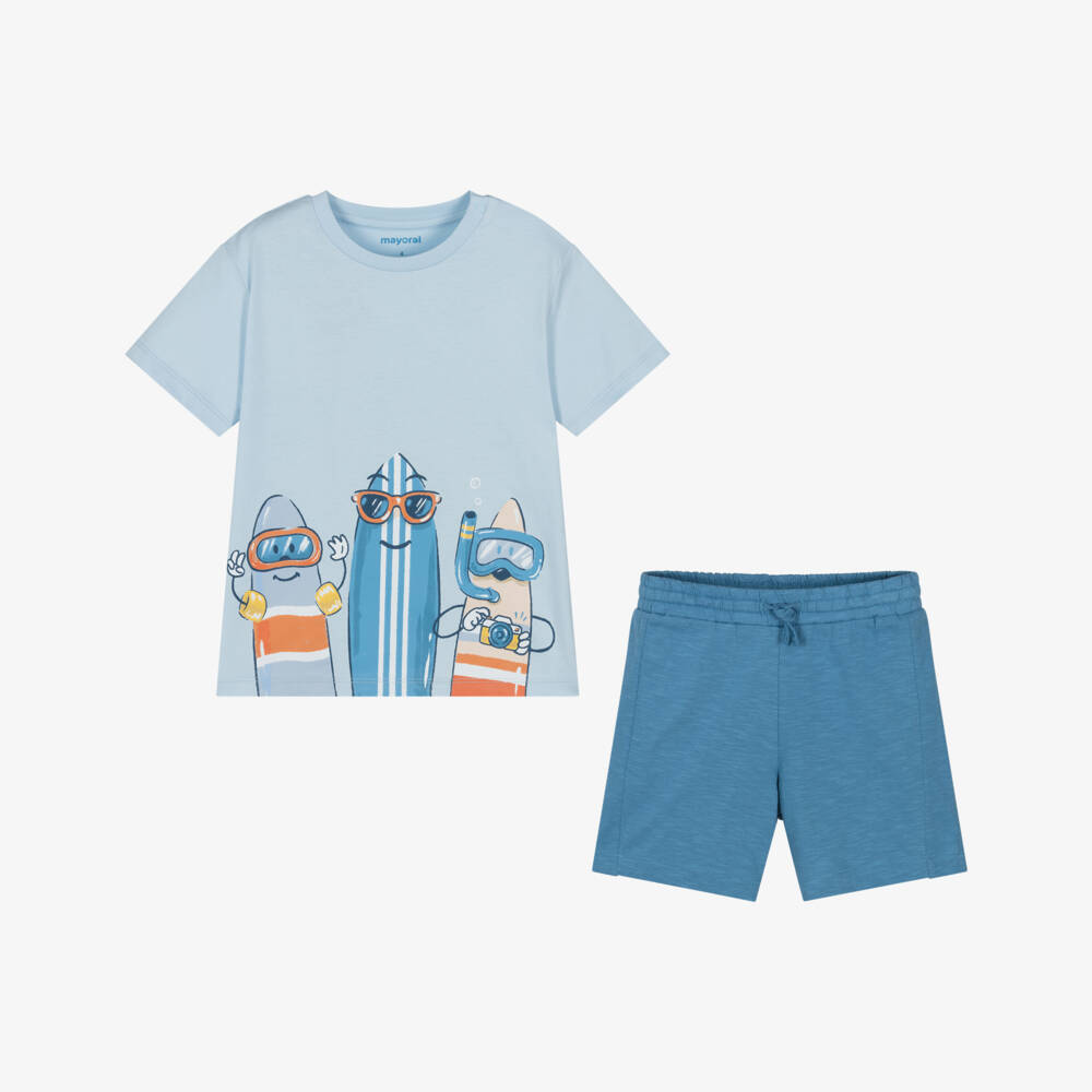 Mayoral-Комплект футболок для мальчиков Океанское приключение | Childrensalon Outlet