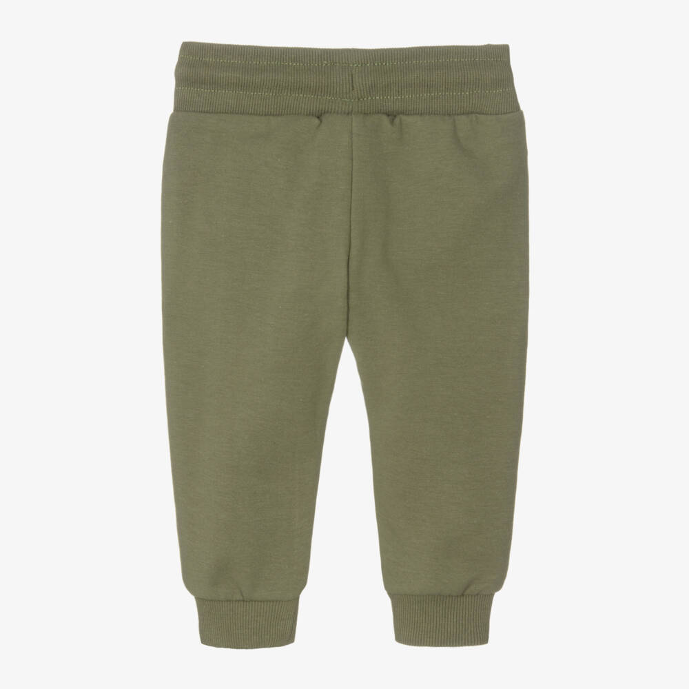 Mayoral-Boys Olive Cotton Blend Joggers | Childrensalon Outlet