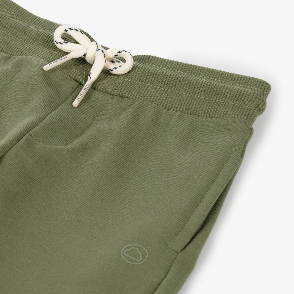 Mayoral-Boys Olive Cotton Blend Joggers | Childrensalon Outlet