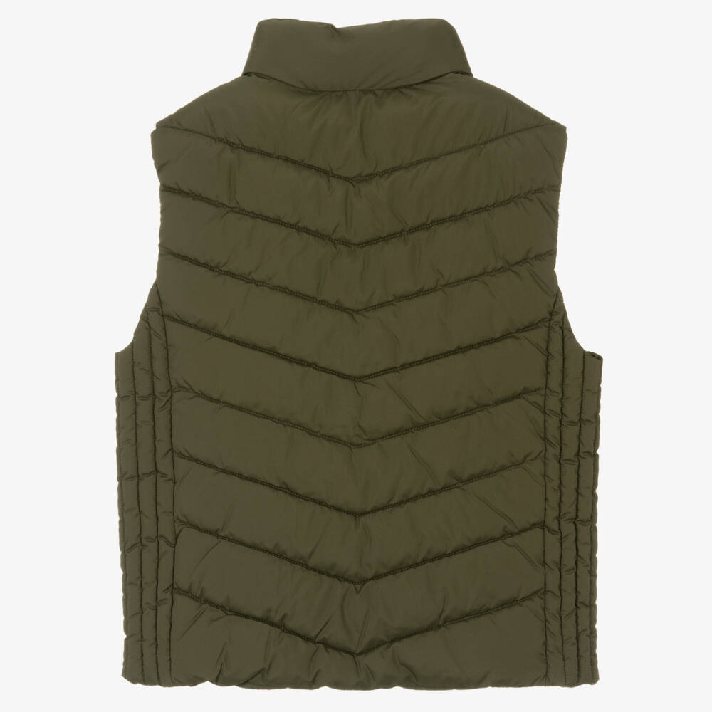 Mayoral Nukutavake-Boys Olive Padded Vest | Childrensalon Outlet