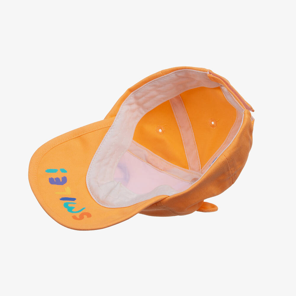 Mayoral-Boys Orange Cotton Bear Cap | Childrensalon Outlet