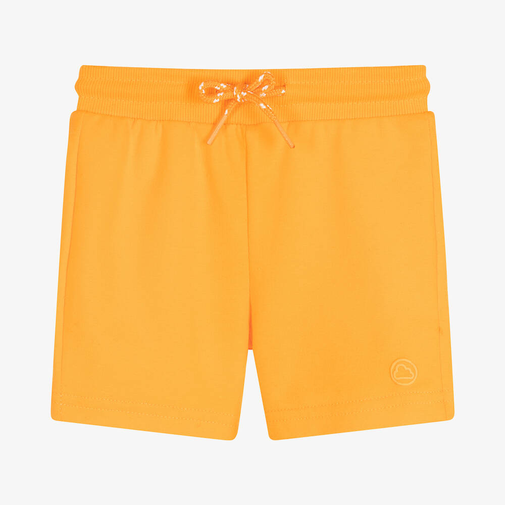 Mayoral - Boys Orange Cotton Jersey Shorts | Childrensalon