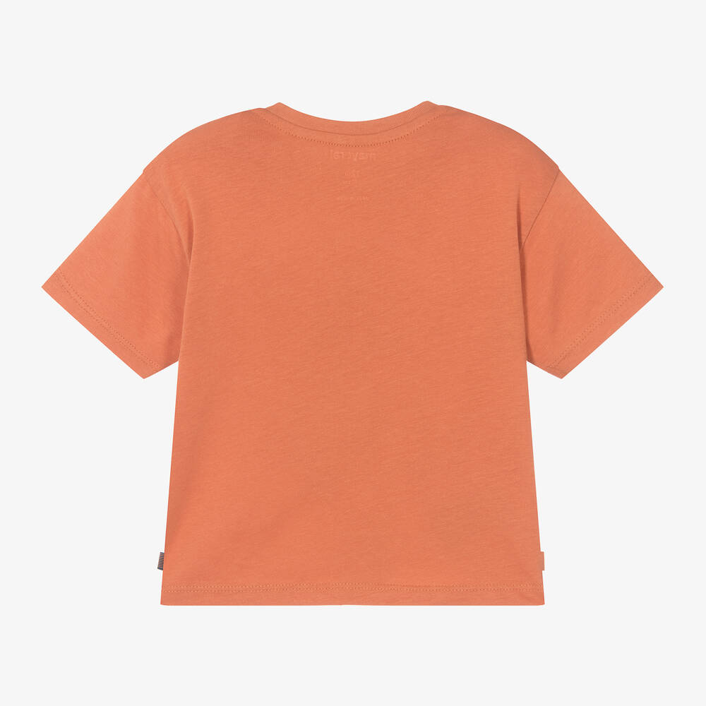 Mayoral-Boys Orange Cotton Monkey T-Shirt | Childrensalon Outlet