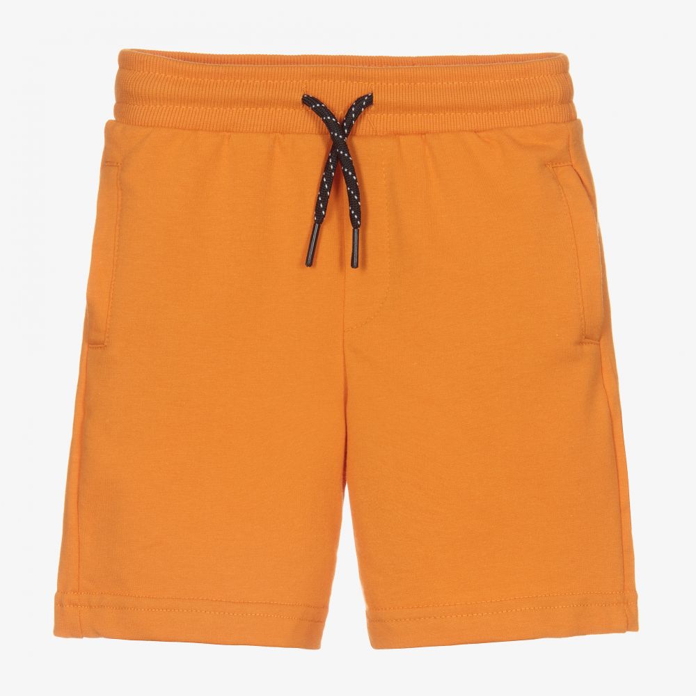 Mayoral - Оранжевые хлопковые шорты для мальчиков | Childrensalon