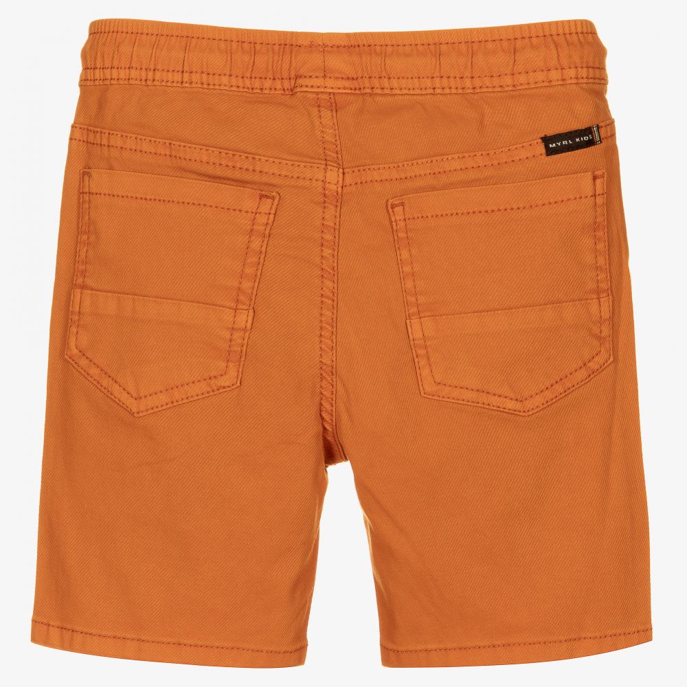 Mayoral-Boys Orange Cotton Shorts | Childrensalon Outlet