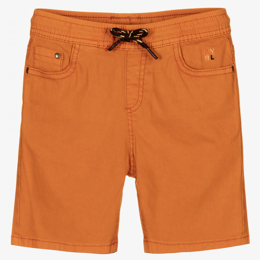 Mayoral - Short orange en coton Garçon | Childrensalon