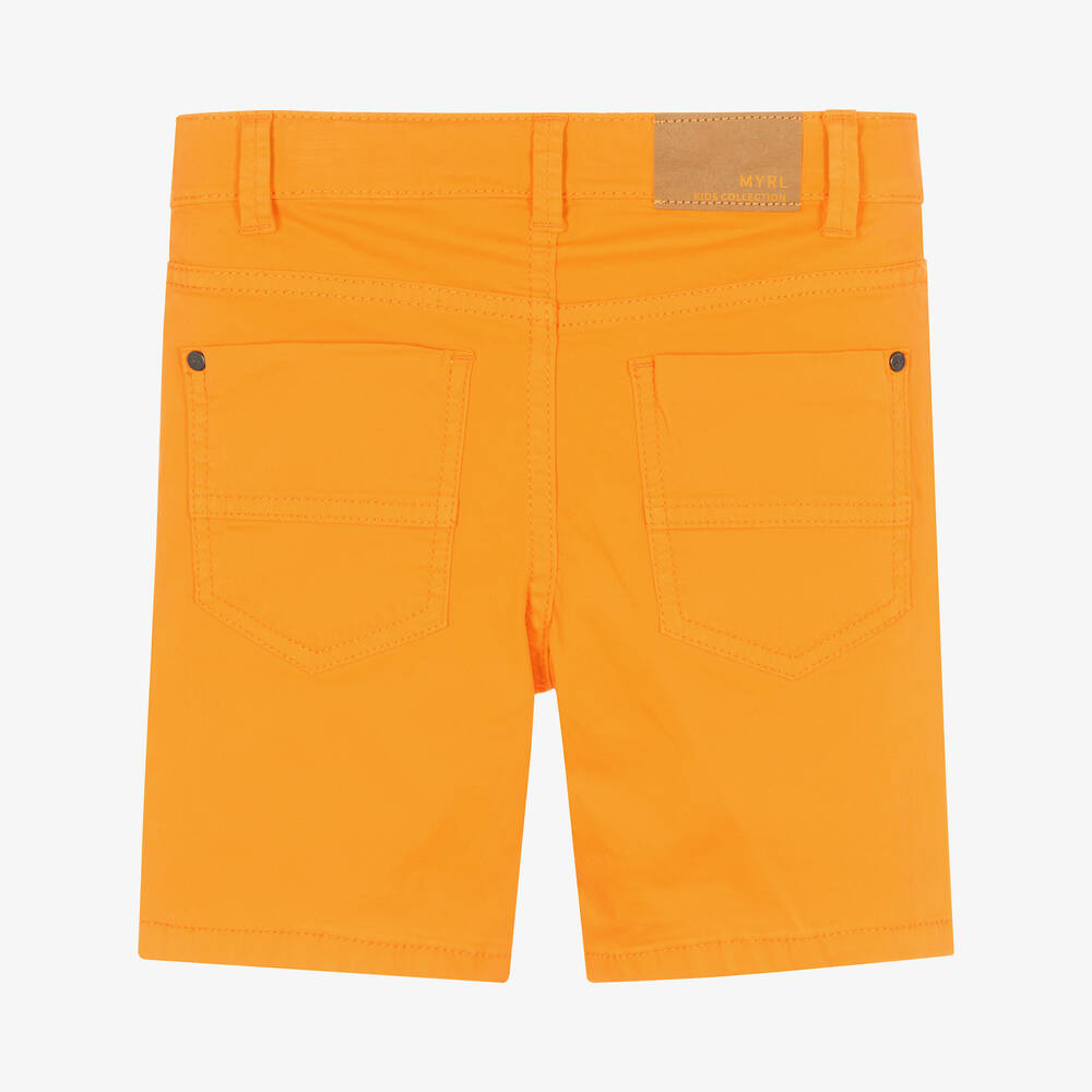 مايورال-شورت قطن مستدام لون برتقالي للأولاد | Childrensalon Outlet