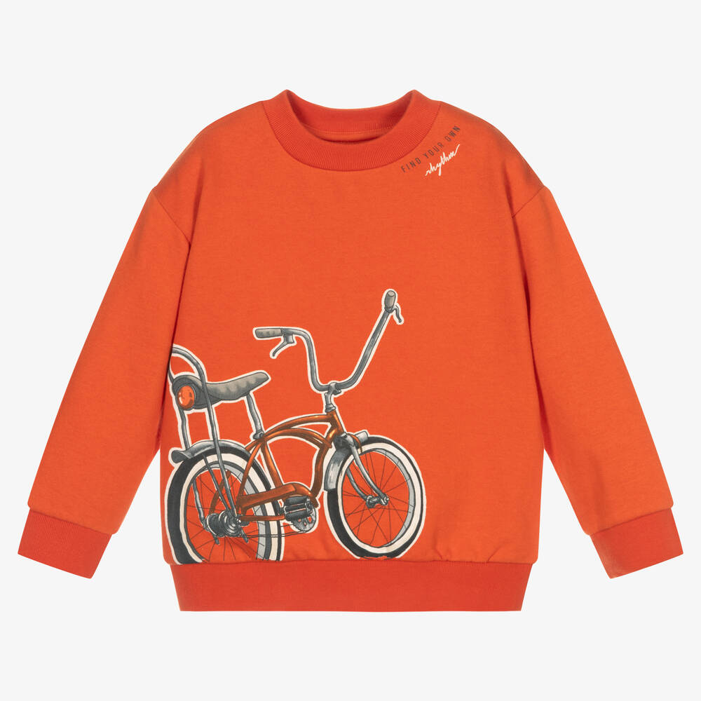 Mayoral - Sweat orange en coton Garçon | Childrensalon