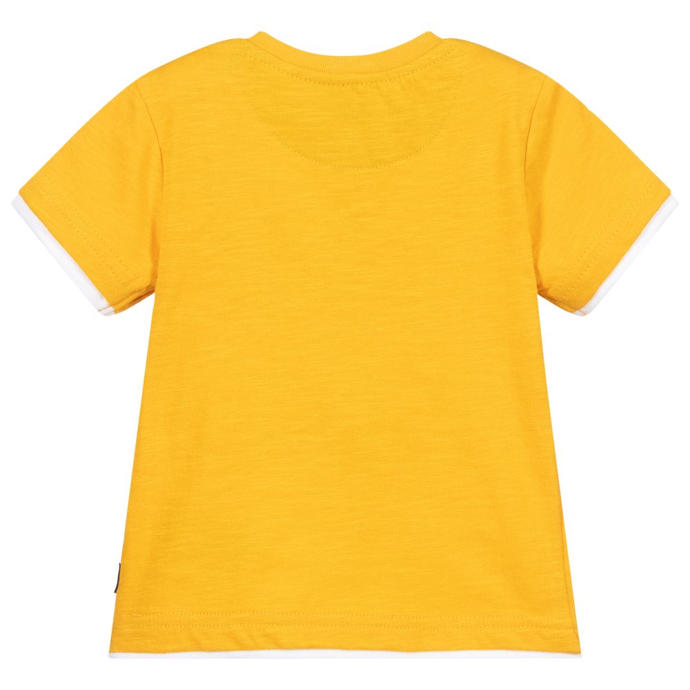 Mayoral-تيشيرت أطفال ولادي قطن عضوي لون برتقالي | Childrensalon Outlet