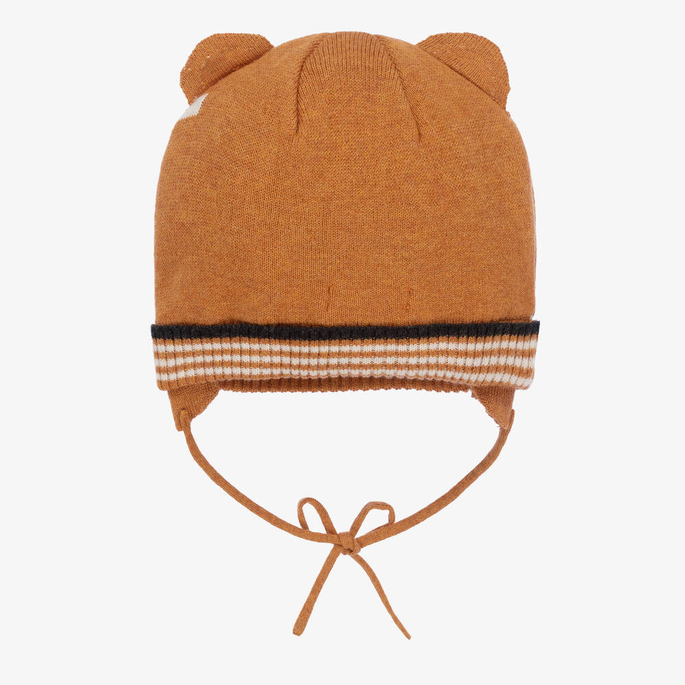 Mayoral-Оранжевая вязаная шапка Лисичка | Childrensalon Outlet