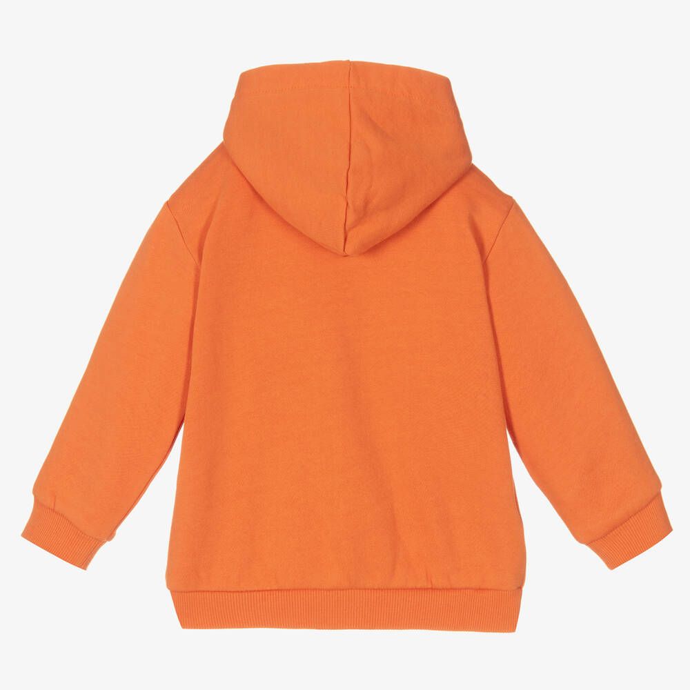 Mayoral-Boys Orange Hooded Zip-Up Top | Childrensalon Outlet