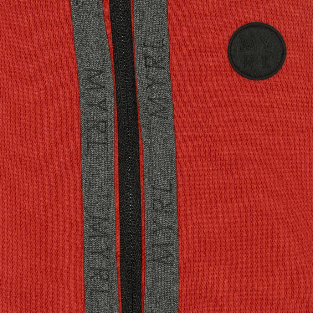 Mayoral-Оранжевый топ на молнии с капюшоном для мальчиков | Childrensalon Outlet